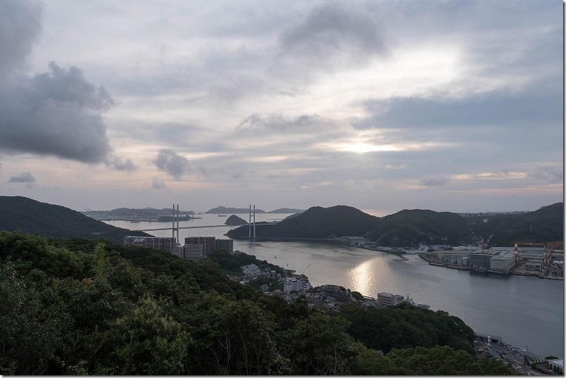 女神大橋 鍋冠山展望台からの景観