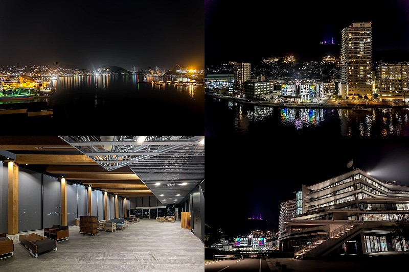夜の長崎県庁 8F 展望テラスを訪れる 長崎駅から徒歩5分【長崎の夜景スポット】