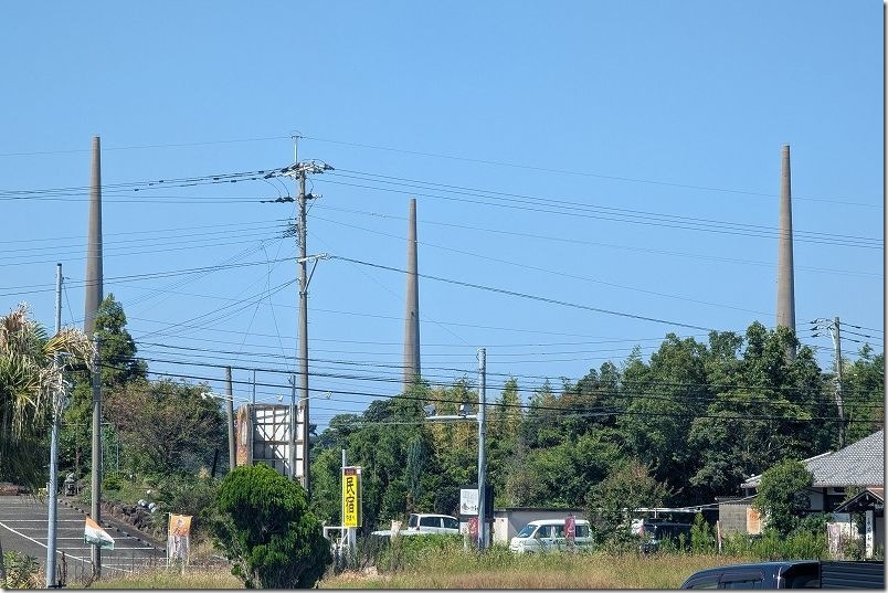 インドカレー ガネーシャから見た、針尾送信所 インドカレー ガネーシャから見た、針尾送信所