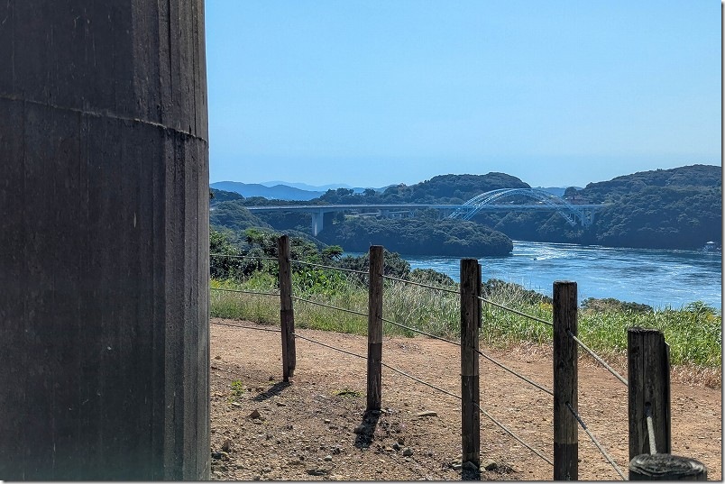 針尾送信所3号塔から見た新西海橋