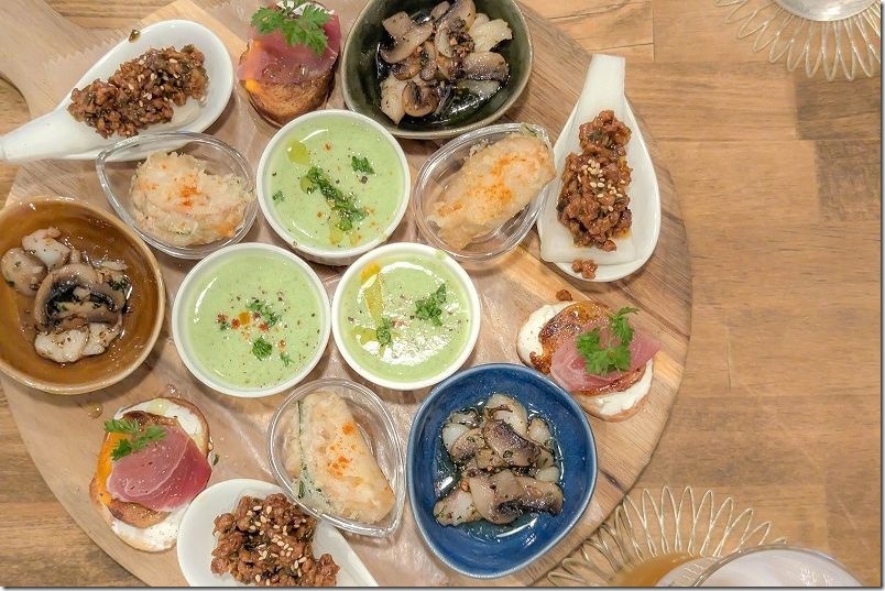 3900円ディナーコースを実食レビュー 前菜5種 3900円ディナーコースを実食レビュー 前菜5種