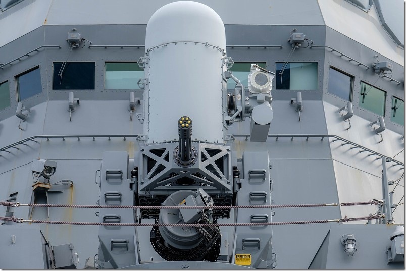 護衛艦 しらぬい 高性能20mm機関砲（CIWS）【近接防御用】
