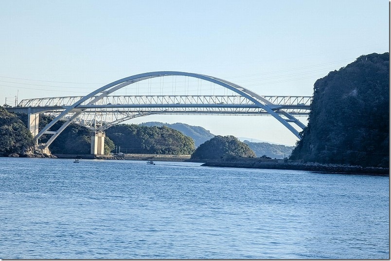 天草五橋 天城橋と天門橋 三角西港から 天草五橋 天城橋と天門橋 三角西港から