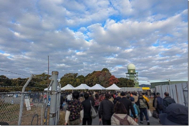 築城基地の入場ゲートの混雑・混み具合【所要時間】