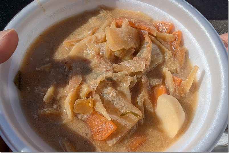 築城基地航空祭で食べた物 豚汁300円