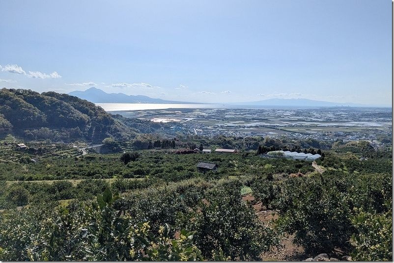 天水のみかん山からの展望 玉名広域農道近く 天水のみかん山からの展望 玉名広域農道近く