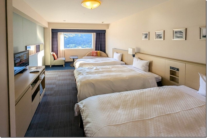 亀の井ホテル 別府の部屋【14階トリプルルームを使用】