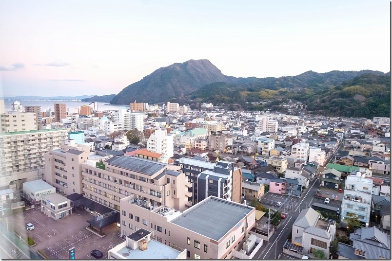 亀の井ホテル 別府 14階の部屋からの展望