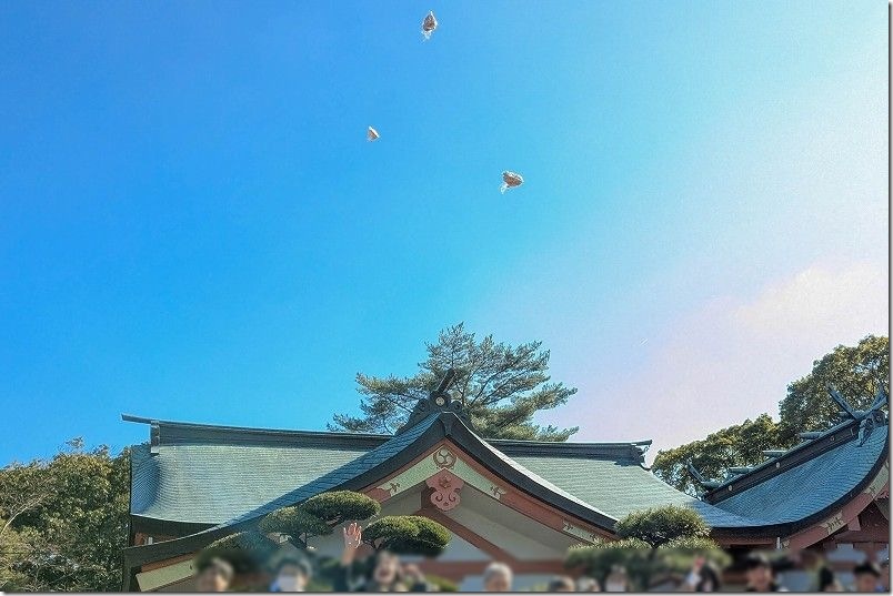 福岡市早良区 紅葉八幡宮の節分祭、いざ豆まき|想像以上に豆が取れる 福岡市早良区 紅葉八幡宮の節分祭、いざ豆まき|想像以上に豆が取れる