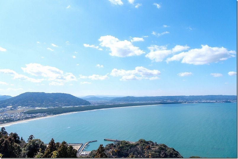 魚見台公園からの展望【唐津市街・虹の松原】