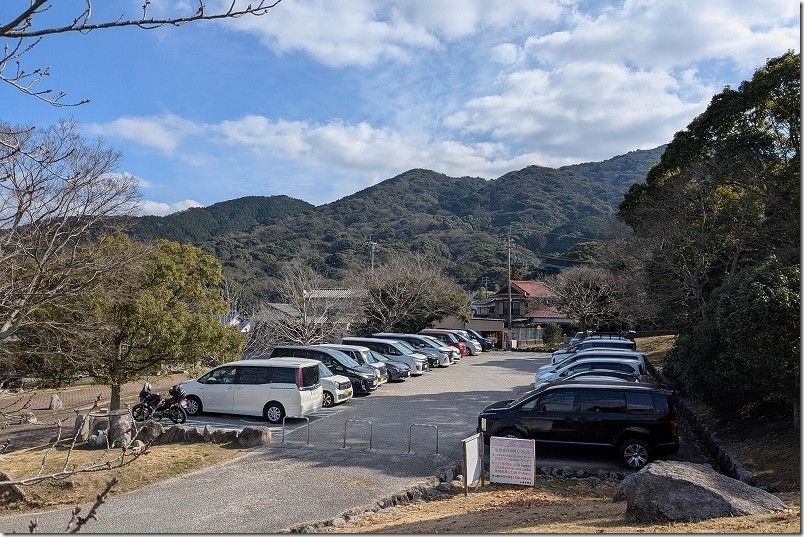 西油山中央公園の駐車場 西油山中央公園の駐車場