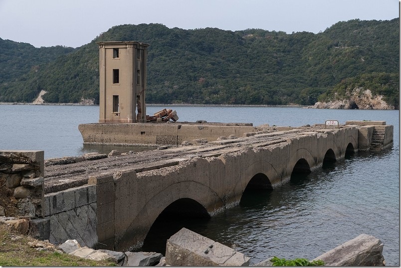 片島魚雷発射試験場跡（片島公園） 魚雷発射試験場の廃墟