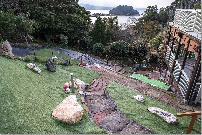 長崎県川棚町「KawanTanyanの宿」の海が見えるドッグラン
