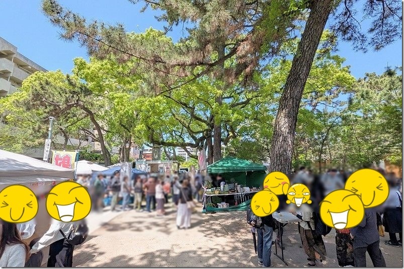 鳥飼八幡宮 カレーフェスティバル 2026年の会場の様子｜飲食用テーブルや出店・人出