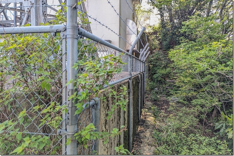 八幡岳展望所から八幡岳山頂は、手前で通行止め