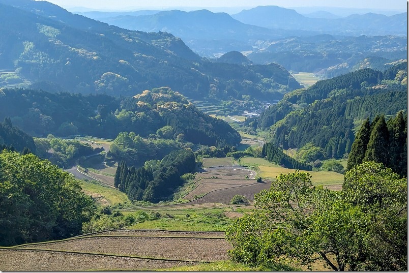 大平展望所からの景観｜大平棚田