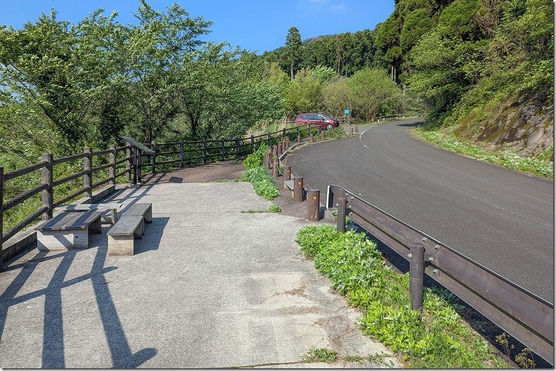 大平展望所の駐車場