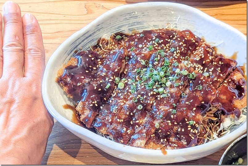 佐賀・唐津「食事処ふゅうじょん」へランチ｜とんかつ２枚入ったソースカツ丼。リーズナブルで満足