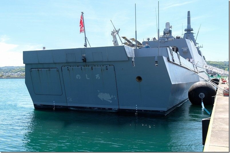 護衛艦「のしろ」外観｜後部