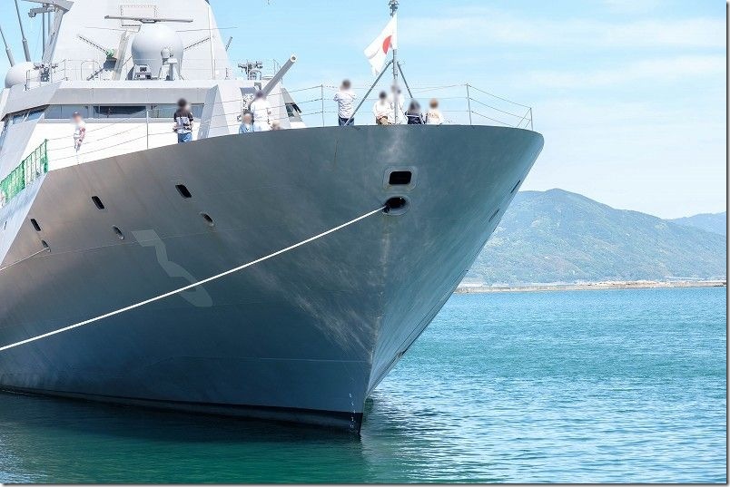 護衛艦「のしろ」外観｜船首