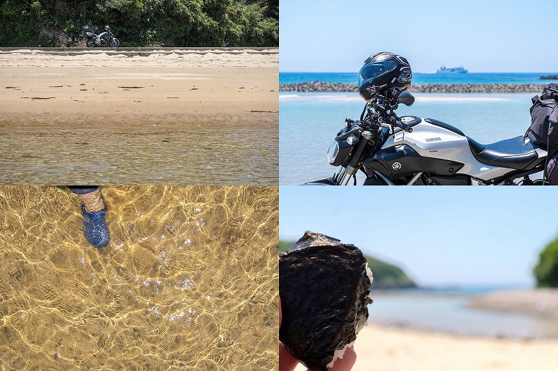 壱岐ツインビーチへツーリング｜小水浜海水浴場と塩樽海水浴場の透明な海を満喫【長崎県壱岐市】