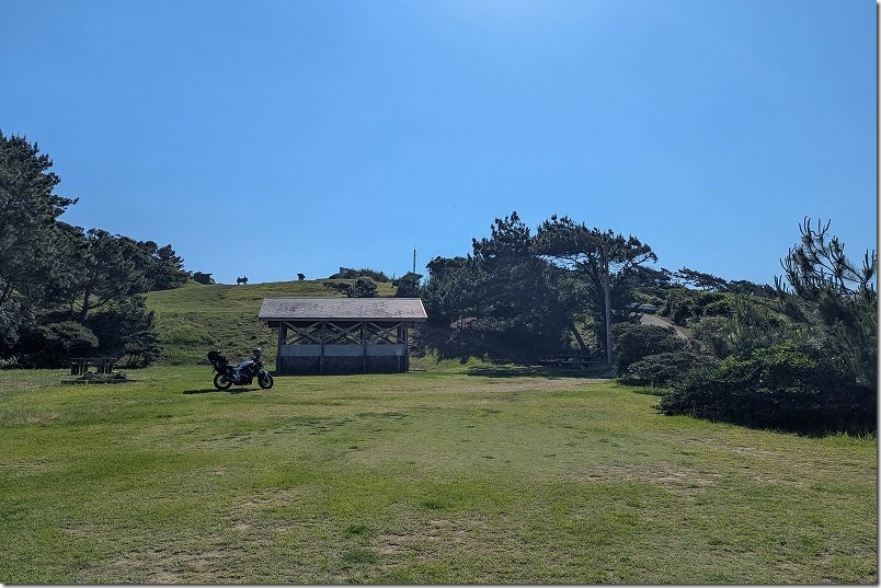 壱岐・無料の少弐公園キャンプ場｜バイク乗り入れ可