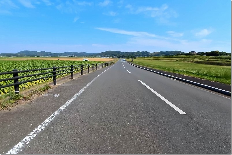 原の辻周辺の田園風景｜田畑の間を抜ける道