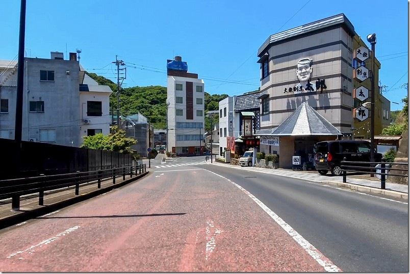 壱岐・郷ノ浦 本町付近の街並み