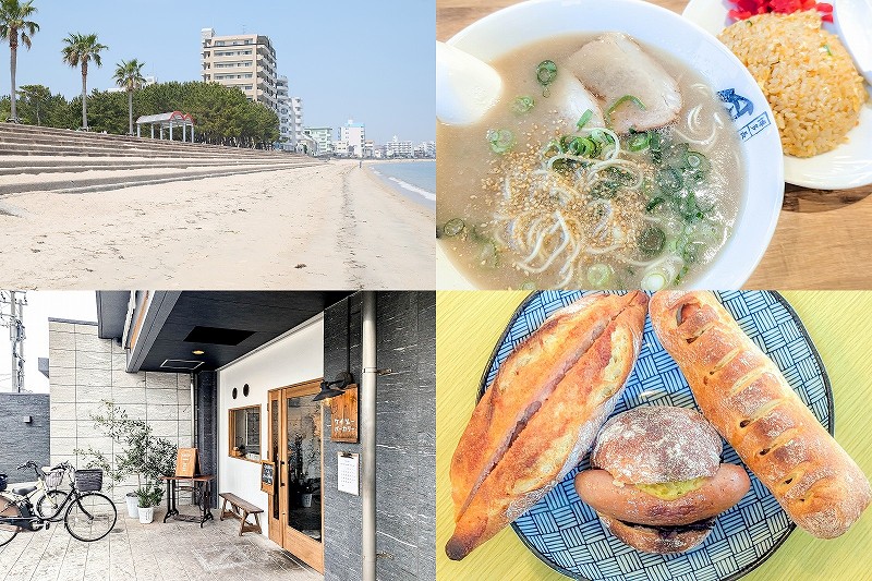 今宿駅周辺でランチと散策｜風靡のラーメンと長垂海浜公園、KEIZO bakeryを巡るコース【福岡市西区】