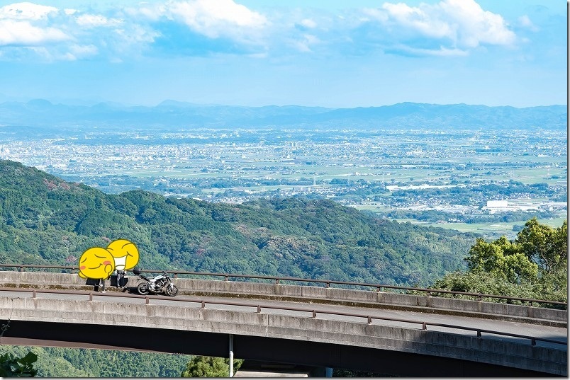 からほけ谷大橋のループ橋からは、眼下に佐賀平野を一望 からほけ谷大橋のループ橋からは、眼下に佐賀平野を一望