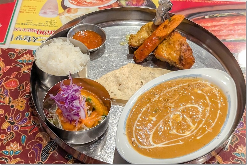 福岡市東区三苫にある本格インド料理店クシーのお得なカレー＆タンドリー料理セット