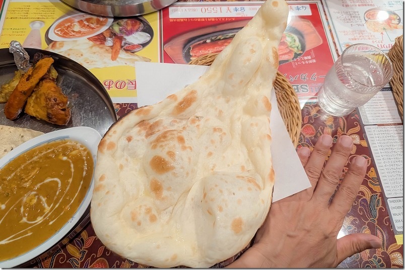 カレーとナンのサイズ｜インド料理クシー（福岡市東区）
