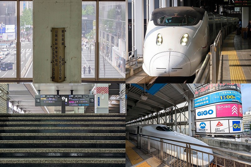 博多駅16番ホームの0キロポスト発見｜くまモンラッピング新幹線・N700系・800系を撮影