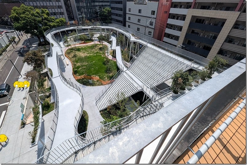 リニューアルした明治公園を散策|屋上テラス(空のにわ)からの景観 リニューアルした明治公園を散策|屋上テラス(空のにわ)からの景観