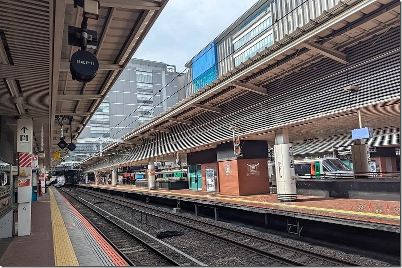 博多駅7番線から見た景観 博多駅7番線から見た景観
