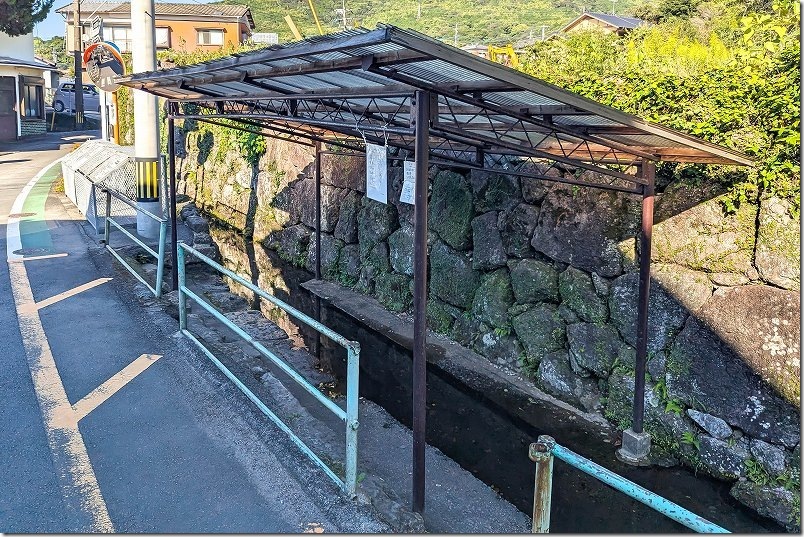 下流には洗い場や水遊び場所|長崎・小浜温泉の上の川湧水 下流には洗い場や水遊び場所|長崎・小浜温泉の上の川湧水
