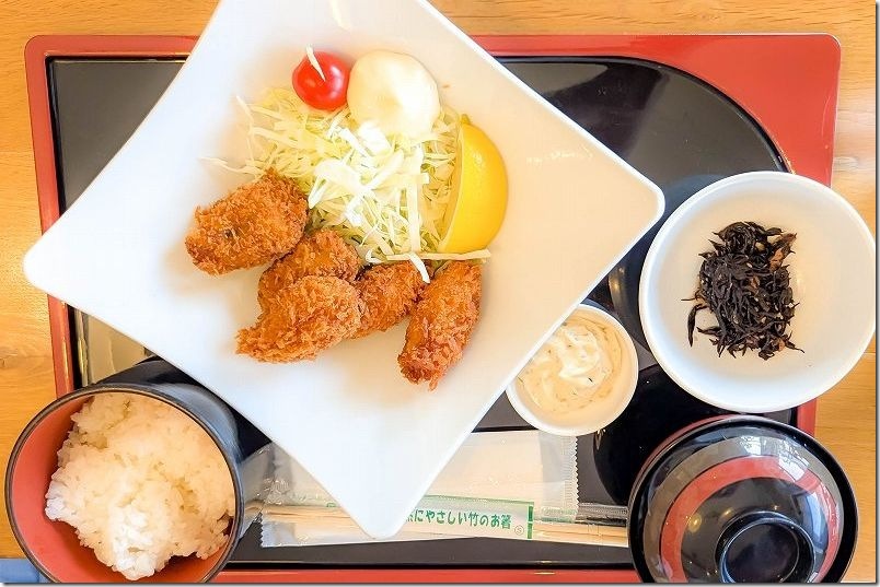 TSURUSEN 於福のカキフライ定食|道の駅おふくの食堂 TSURUSEN 於福のカキフライ定食|道の駅おふくの食堂